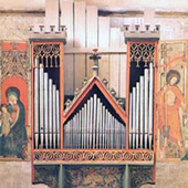 1390 organ at Valere Castle Church, Sion, Switzerland