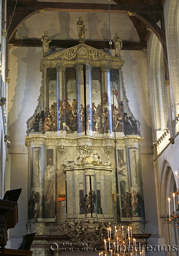 1673 van Hagerbeer Hoofdorgel organ at the Nieuwe Kerk, Amsterdam, The Netherlands