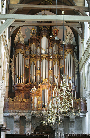 1726 Christian Vater; 1738 Christian Muller organ at the Oude Kerk, Amsterdam, The Netherlands