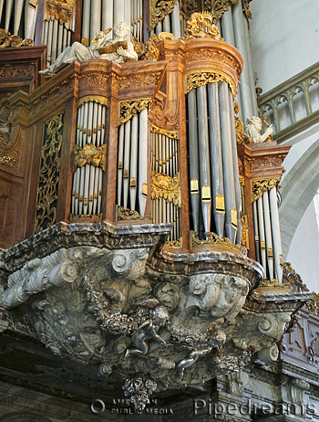 1726 Christian Vater; 1738 Christian Muller organ at the Oude Kerk, Amsterdam, The Netherlands