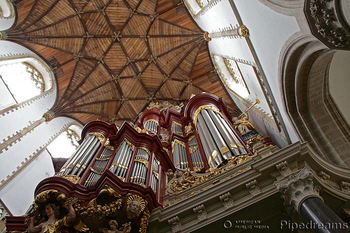 1738 Muller organ at Sint Bavokerk [Saint Bavo Church], Haarlem, The Netherlands