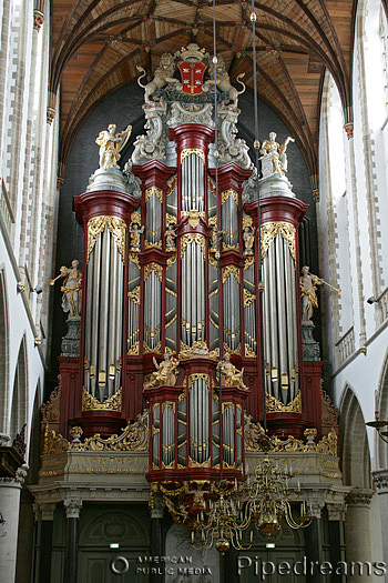 1738 Muller organ at Sint Bavokerk [Saint Bavo Church], Haarlem, The Netherlands