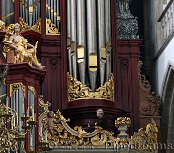 1738 Muller organ at Sint Bavokerk [Saint Bavo Church], Haarlem, The Netherlands