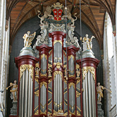[1738 Muller organ at Sint Bavokerk [St. Bavo Church], Haarlem, The Netherlands]