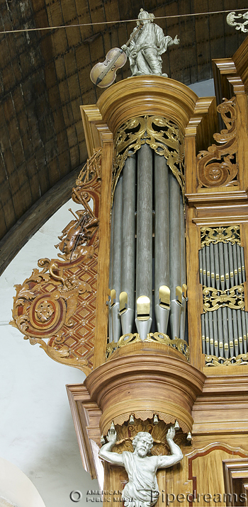 1732 Garrels organ at the Groote Kerk, Maassluis, The Netherlands