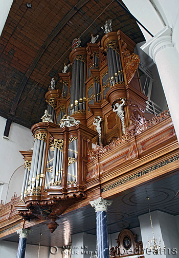 1732 Garrels organ at the Groote Kerk, Maassluis, The Netherlands