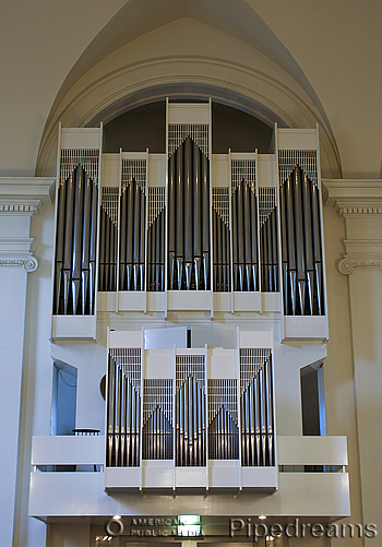 1966 van Vulpen organ at Hoflaankerk, Rotterdam-Kralingen, The Netherlands