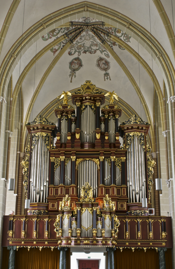 1639 Bader; 1813 Timpe organ at Walburgiskerk, Zutphen, The Netherlands
