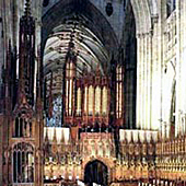 [1863 Hill; 1903; 1960 Walker; 1993 Coffin organ at York Minster, England, UK]