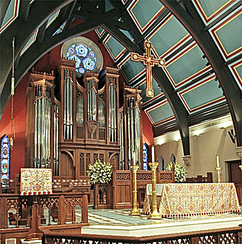 2007 Casavant Freres organ, Opus 3856, at St. Paul Episcopal, Indianapolis, Indiana
