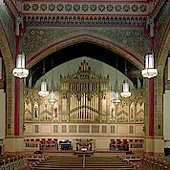 [1942 Casavant Freres; 1999 Kegg organ, Opus 1715, at First United Methodist Church, Cleveland, Ohio]