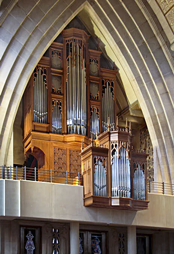 2010 Noack organ, Opus 152, at the Cathedral of St. Joseph the Workman, La Crosse, Wisconsin