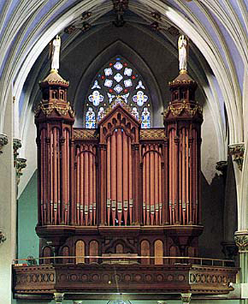 1871 Hook organ at Saint Mary's Roman Catholic Church, New Haven, Connecticut