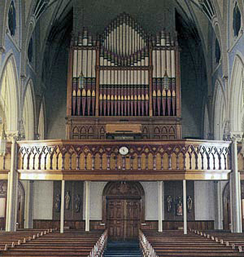 1873 Johnson organ at Sacred Heart Roman Catholic Church, Waterbury, Connecticut