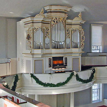 2002 Richards, Fowkes organ at First Church, Deerfield, Massachusetts
