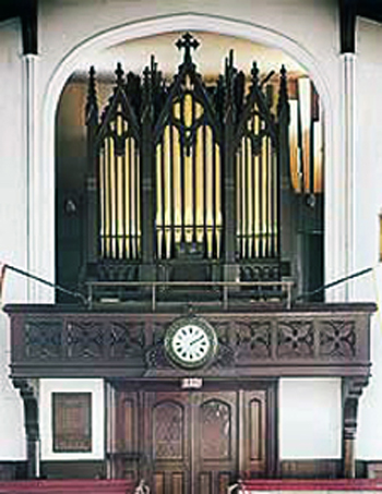 1854 Hook organ at First Unitarian Church, Jamaica Plain, Massachusetts