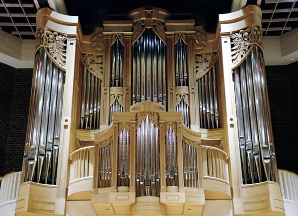2004 Jaeckel organ at Porter Center for the Performing Arts, Brevard College, North Carolina