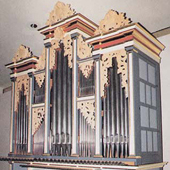 [1982 Harrold organ at the Alfred Hertz Memorial Hall, University of California, Berkeley, California]