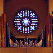 [1958 Reuter; 2001 Morel organ at Montview Boulevard Presbyterian, Denver, Colorado]