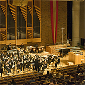 [University of Minnesota Wind Ensemble and the Casavant-Schantz organ at Saint Andrew’s Lutheran Church, Mahtomedi, MN.]