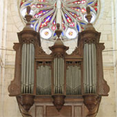 [1739 L. A. Clicquot at Eglise Saint-Jacques et Saint-Christophe, Houdan, France]