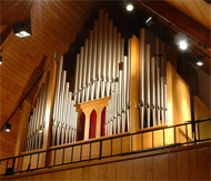 [2011 Berghaus organ at St. John Lutheran Church, Park Rapids, Minnesota]