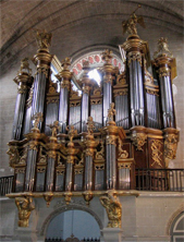 [1742 Moucherel organ at Eglise Sainte-Vierge de la Navitivé, Cintegabelle]