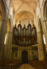 [1774 Isnard organ at the Basilica of St. Mary Magdalene, Saint Maximin-la-Sainte-Baume]