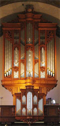 [1985 Taylor & Boody organ at the College of the Holy Cross in Worcester, MA.]