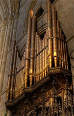 [1905–1935 Harrison at Durham Cathedral, England]