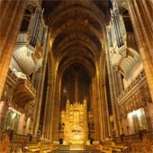 [1926 Henry Willis and Sons organ at the Anglican Cathedral, Liverpool, England, UK]