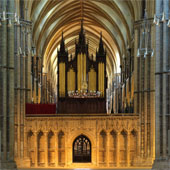 [1898 Henry Willis; 1960; 1998 Harrison organ at the Cathedral, Lincoln, England, UK]
