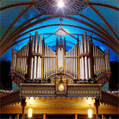 [1890–1991 Casavant organ in Montreal’s historic Basilique de Notre Dame]